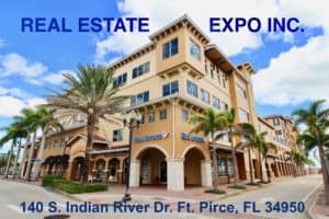 Outside image of Real Estate Expo Inc office in downtown Ft. Pierce, Fl.